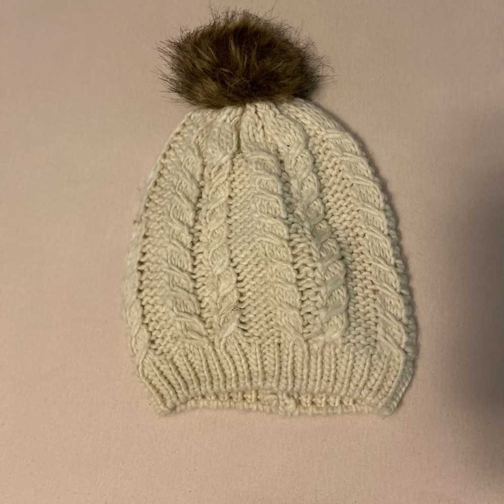 cream beanie